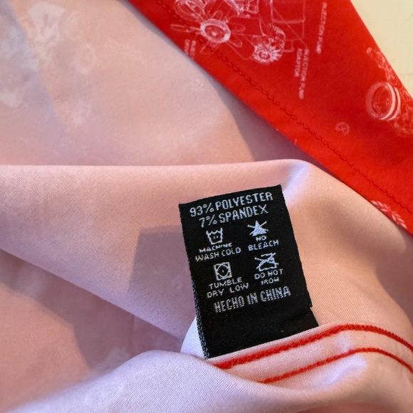 Dixxon Flannel Co The 350Vibrant Red Mechanic Party Button Up Shirt Mens 2XL NWT - Picture 5 of 5